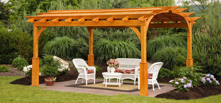 Cedar Wood Pergola Installation in Norwalk, CA