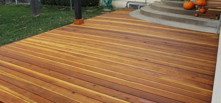 Smooth Redwood Decking in Norwalk, CA